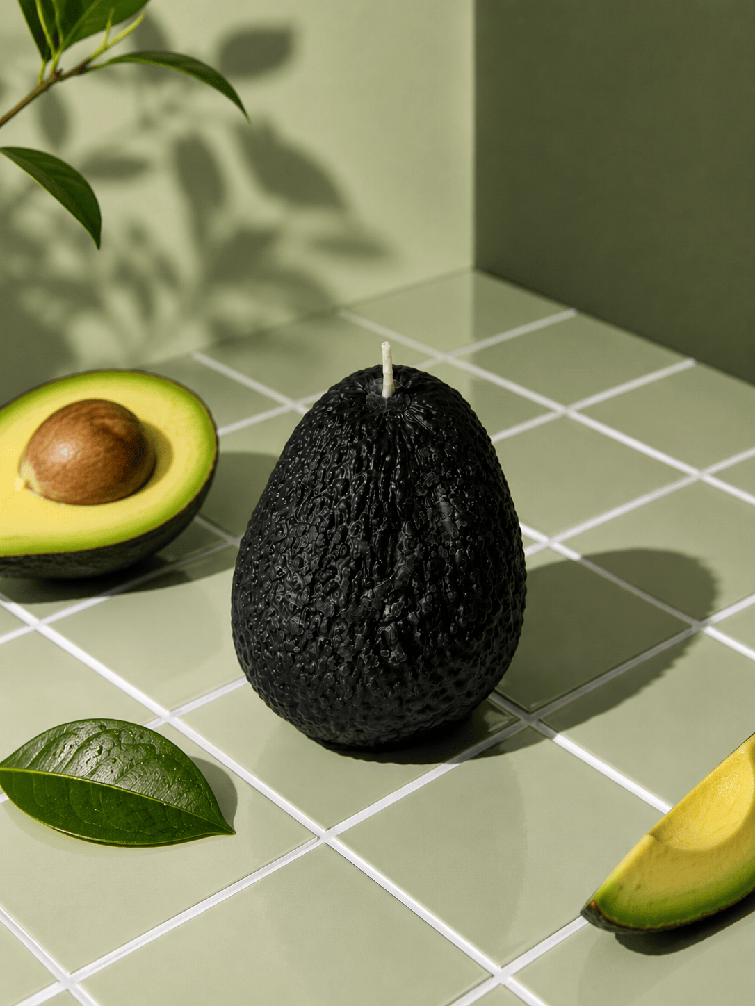 Candle Lume Avocado Candle | Handmade Beeswax Fruit Candle | Natural Home Decor & Gift La Bomba Floristry Vancouver Canada Avocado Candle | Handmade Beeswax Fruit Candle | Natural Home Decor & Gift