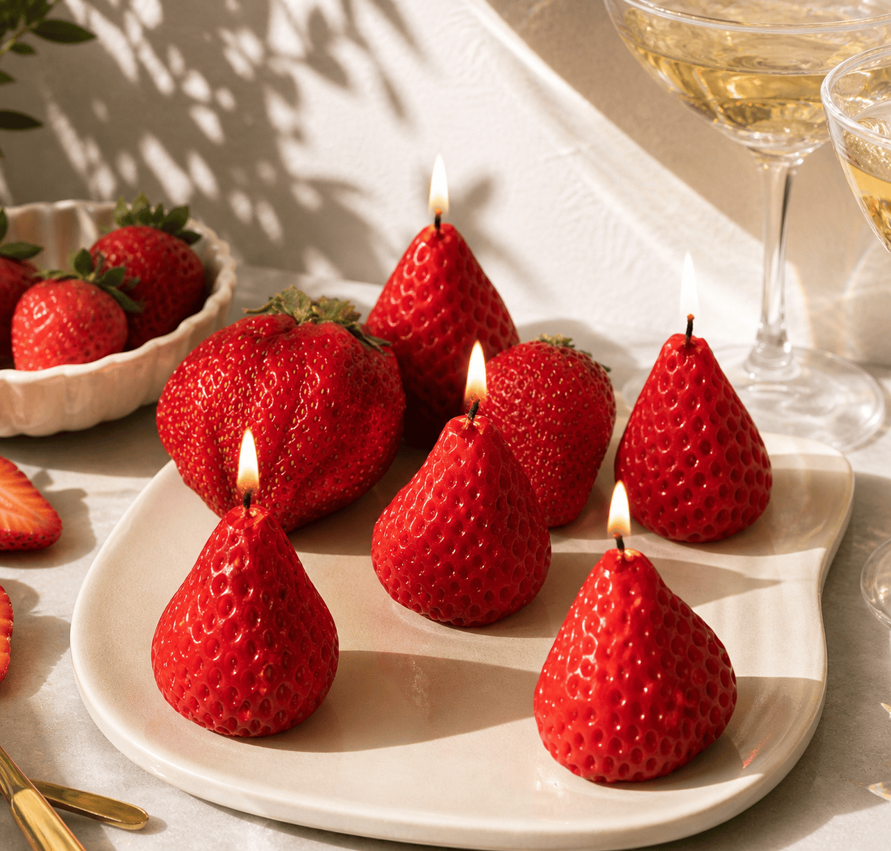 Candle Lume Strawberry Candles La Bomba Floristry Vancouver Canada Strawberry Candles