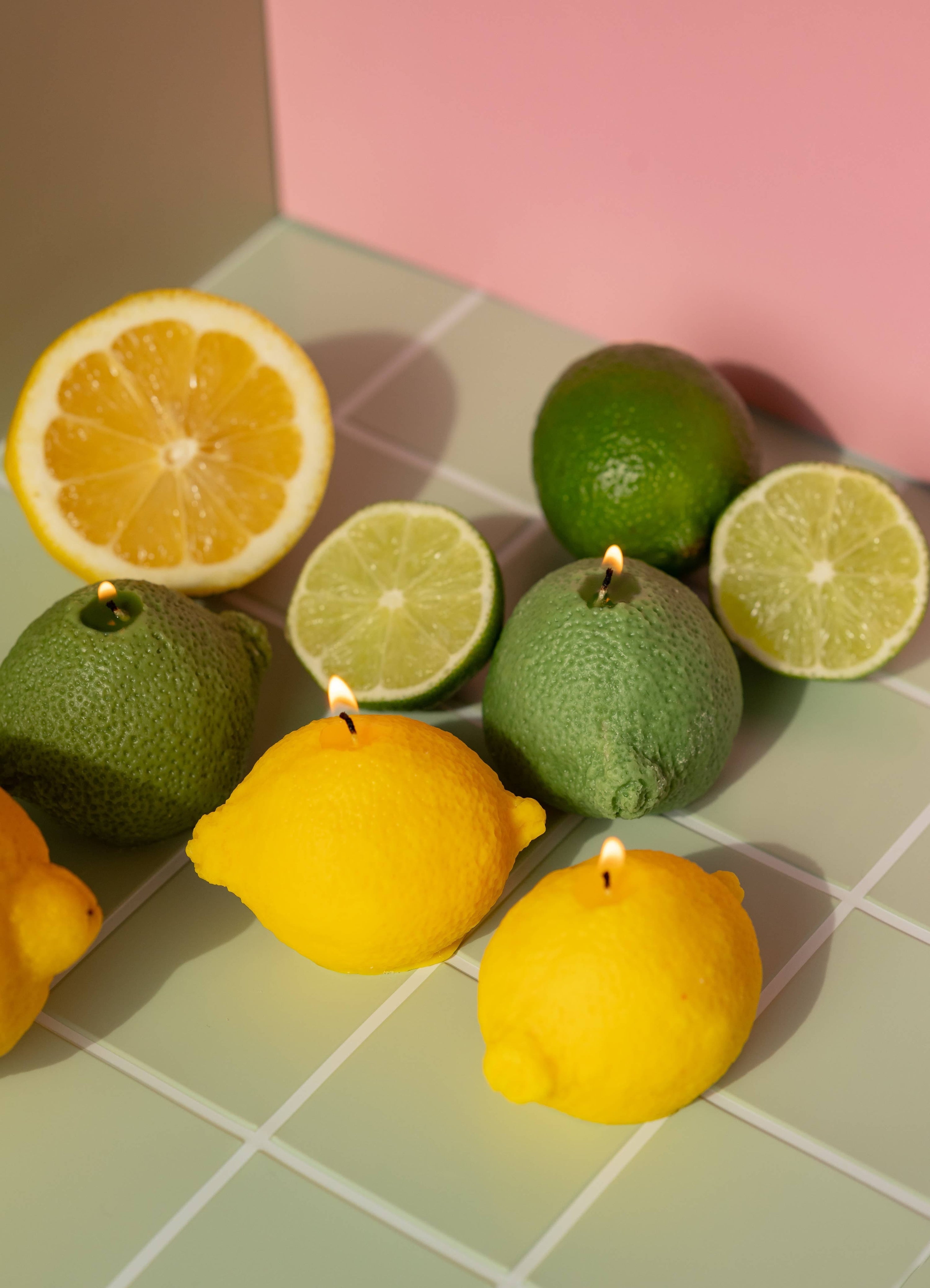 Candle Lume Yellow / Citus Balsam Lemon Candle La Bomba Floristry Vancouver Canada Lemon Candle