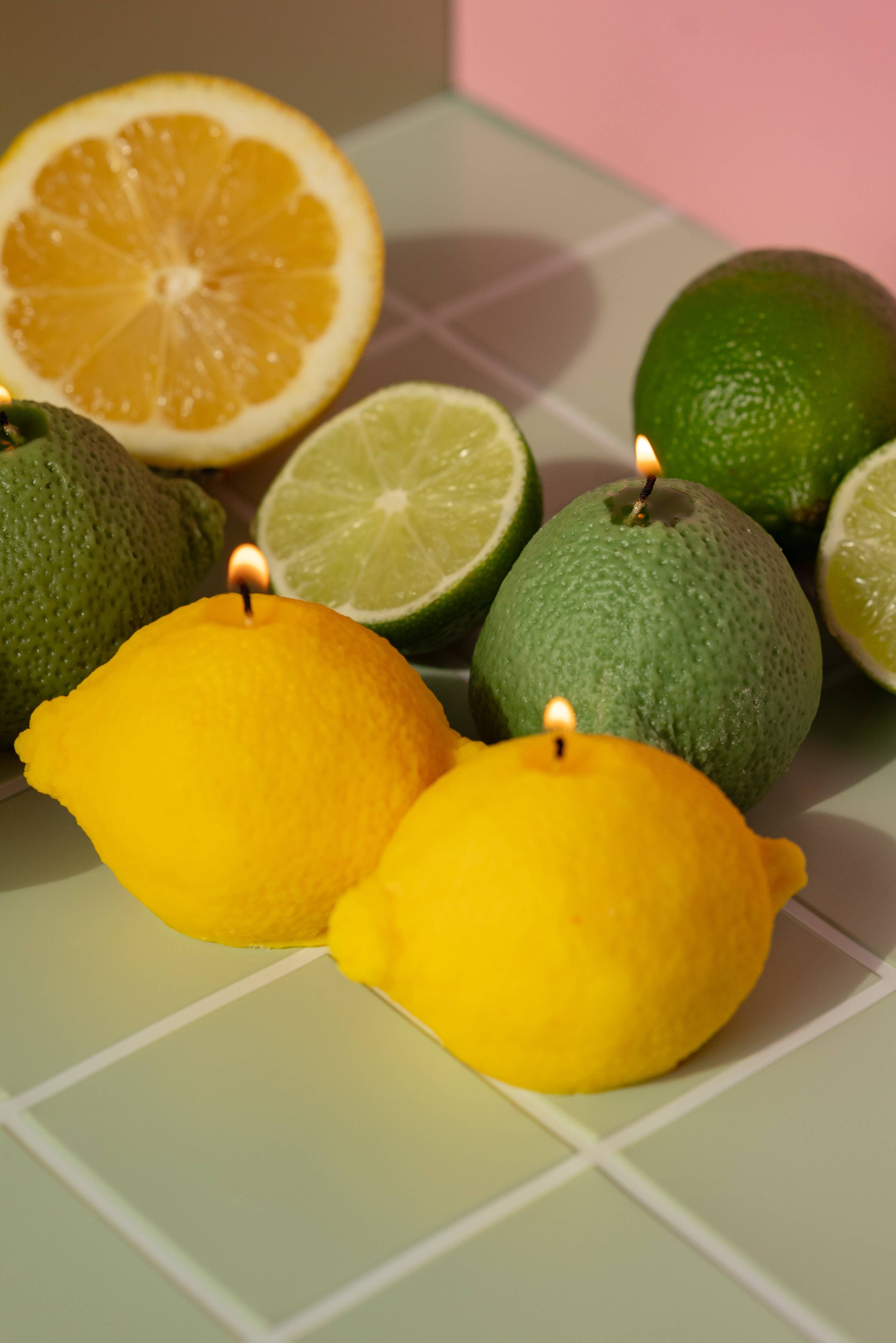 Candle Lume Yellow / Citus Balsam Lemon Candle La Bomba Floristry Vancouver Canada Lemon Candle