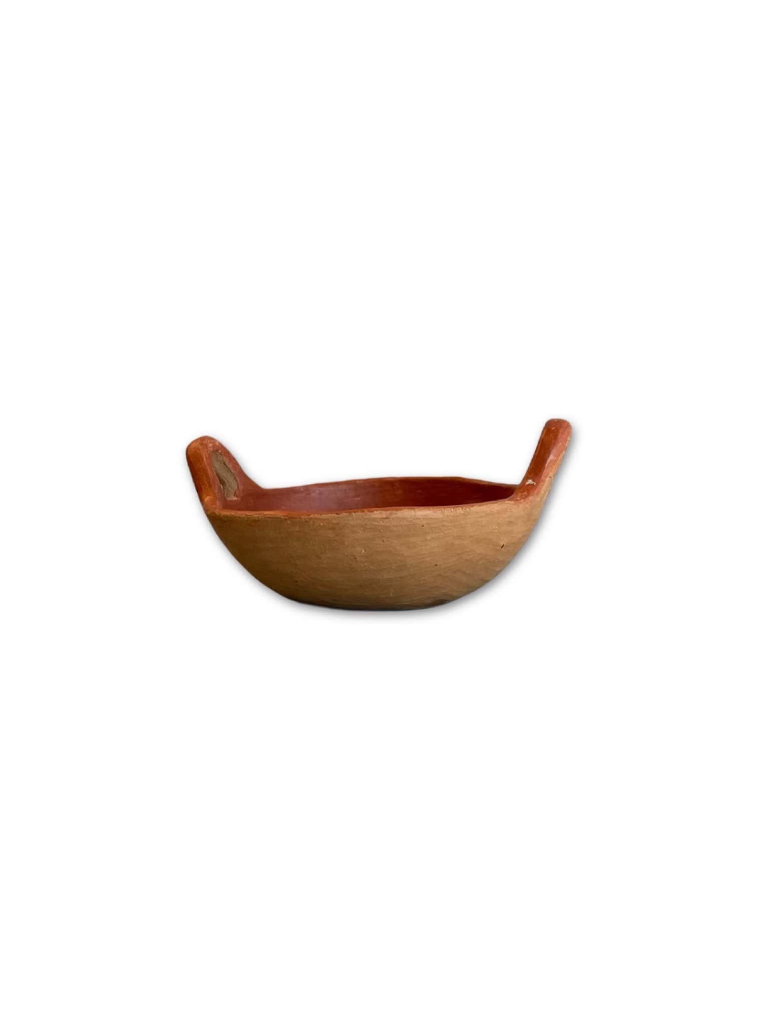 Case Study Objects Brown/red clay bowl with handles La Bomba Floristry Vancouver Canada