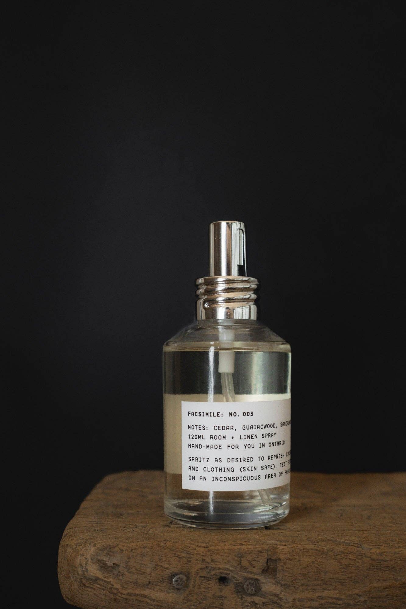 FACSIMILE No. 068: Matcha, Vetiver, Fig [Room + Linen Spray] La Bomba Floristry Vancouver Canada No. 068: Matcha, Vetiver, Fig [Room + Linen Spray]