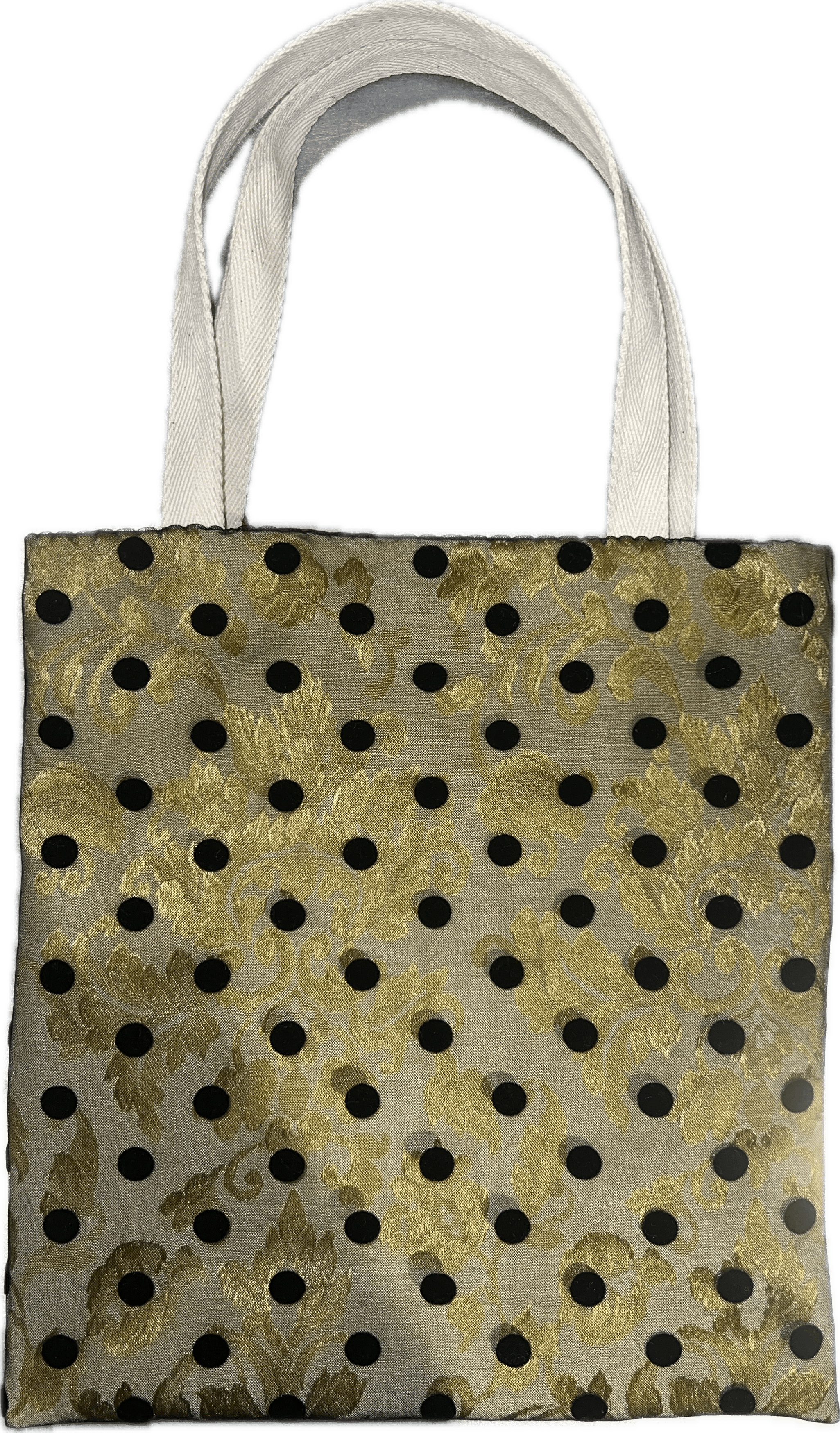 Hiro Yamamoto Polka dot + gold Hiro Yamamoto- Tote Bags La Bomba Floristry Vancouver Canada Hiro Yamamoto- Tote Bags