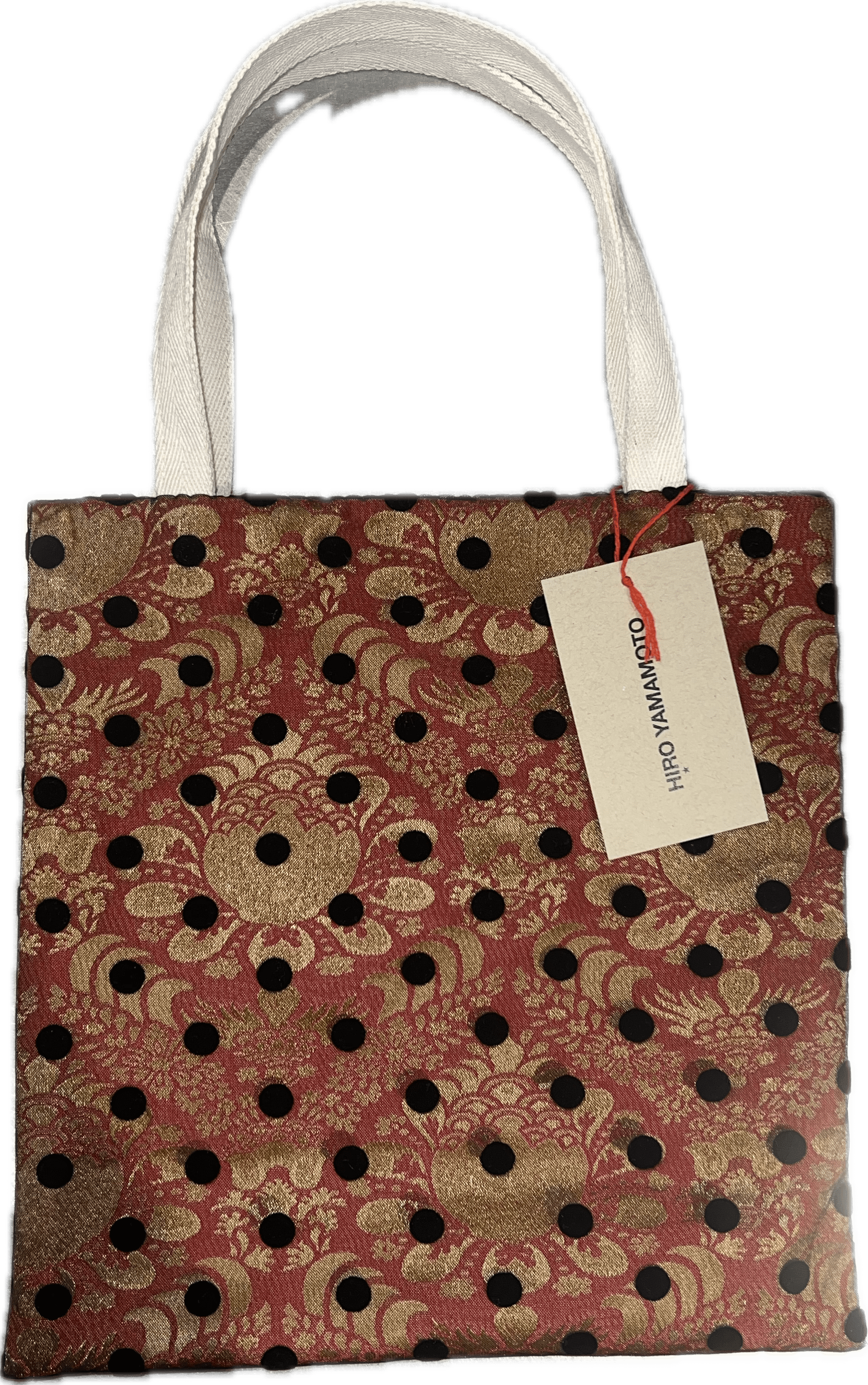 Hiro Yamamoto Polka dot + red Hiro Yamamoto- Tote Bags La Bomba Floristry Vancouver Canada Hiro Yamamoto- Tote Bags