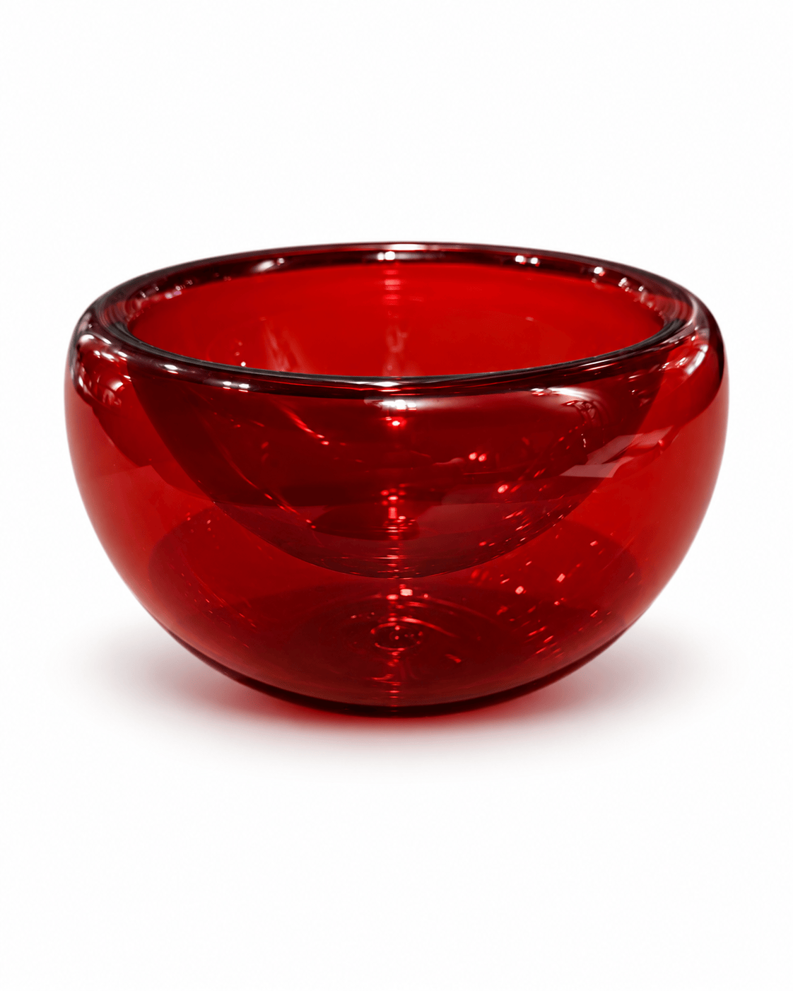 Jemma Van Osch Red transparent Jemma Van Osch Glass Bowl Small La Bomba Floristry Vancouver Canada Jemma Van Osch Glass Bowl Small