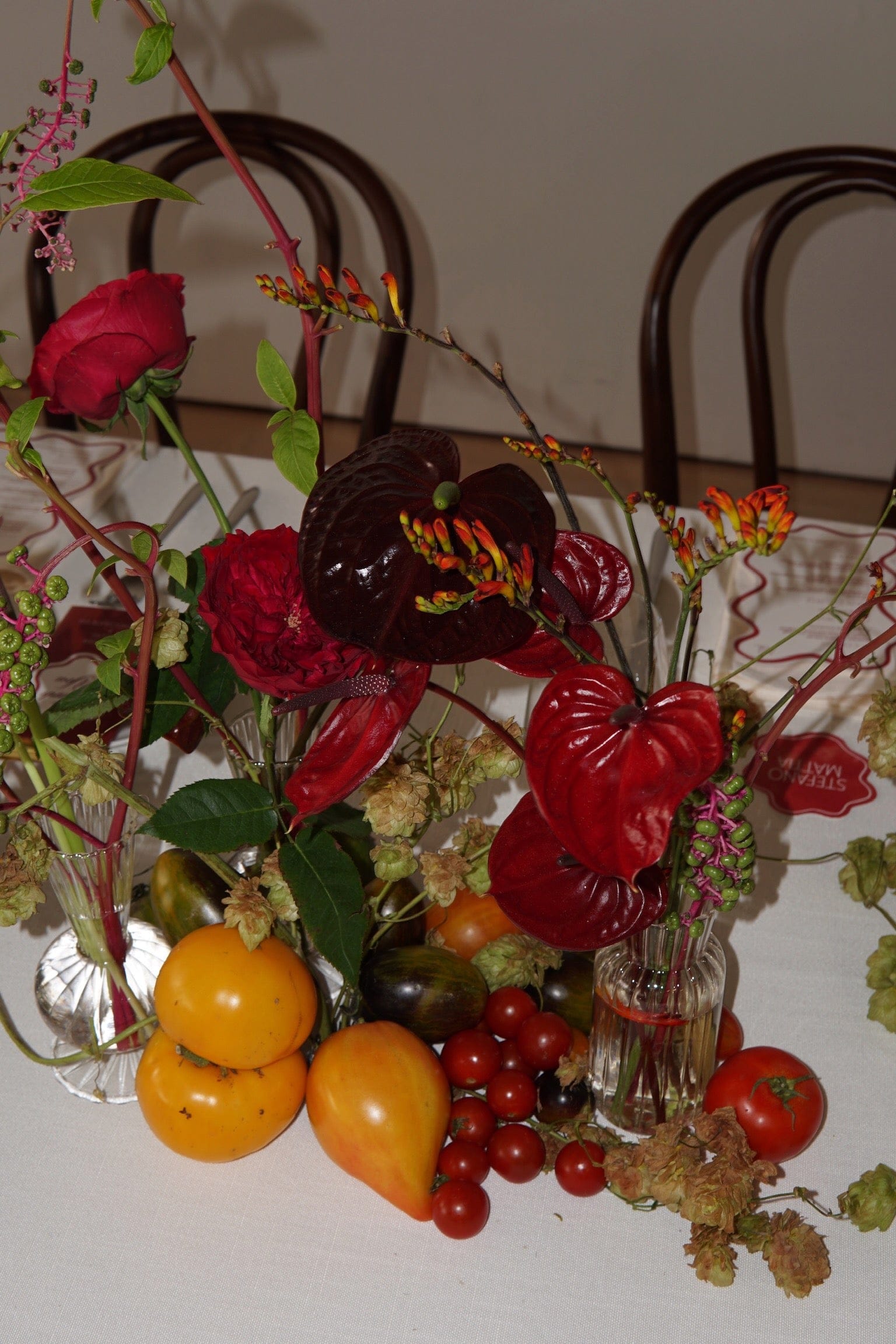 La Bomba Floristry Arrangements Seasonal Produce & Tablescape Layering La Bomba Floristry Vancouver Canada Seasonal Produce & Tablescape Layering