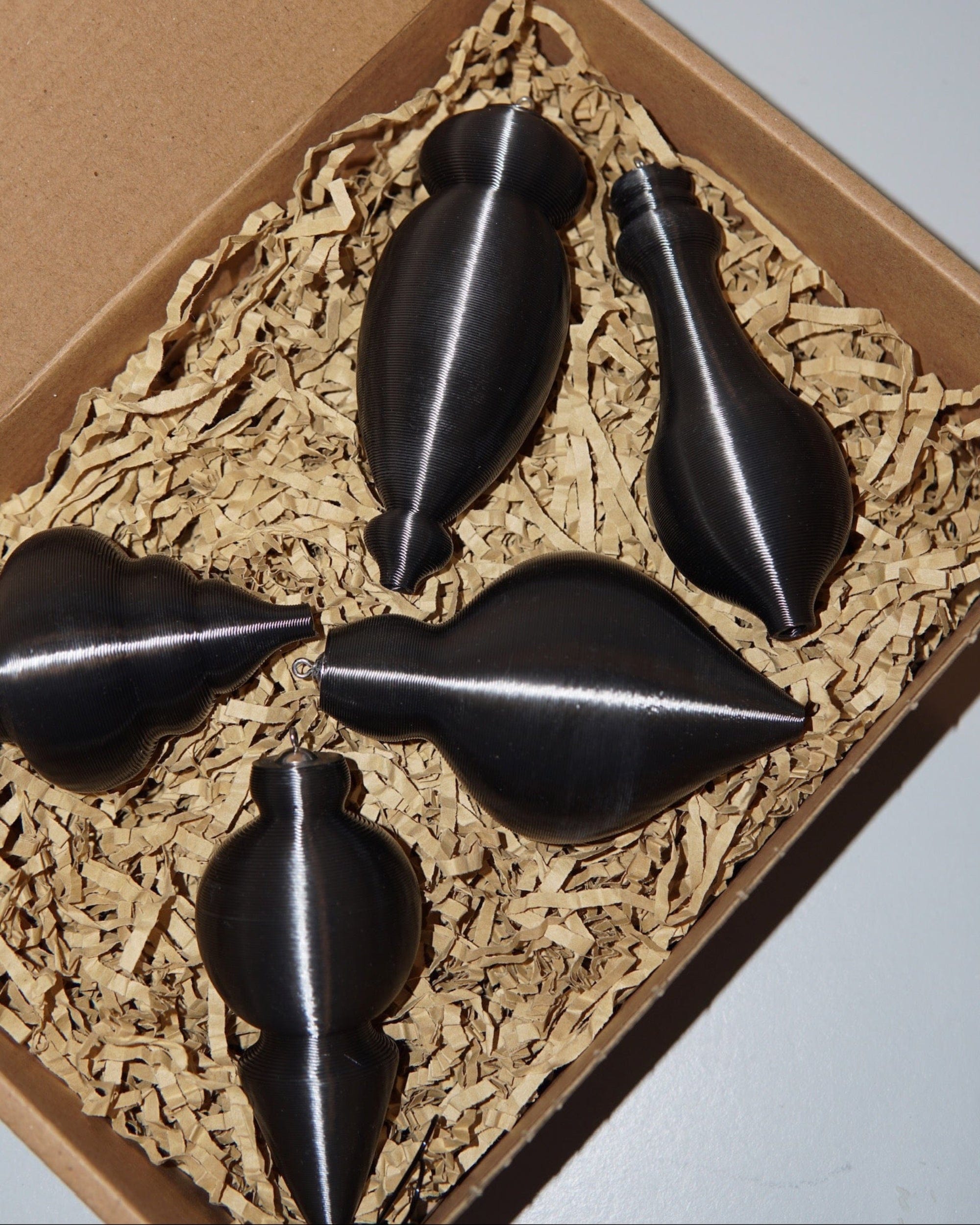 La Bomba Floristry Black Stooludio Ornaments - Set of 5 La Bomba Floristry Vancouver Canada Stooludio Ornaments - Set of 5