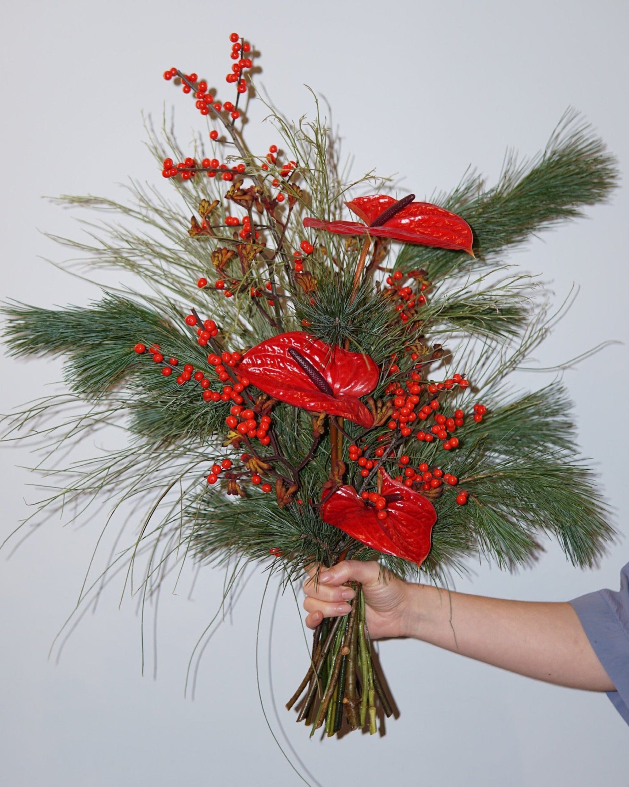 La Bomba Floristry Flowers Classic Holiday Arrangement La Bomba Floristry Vancouver Canada Classic Holiday Arrangement