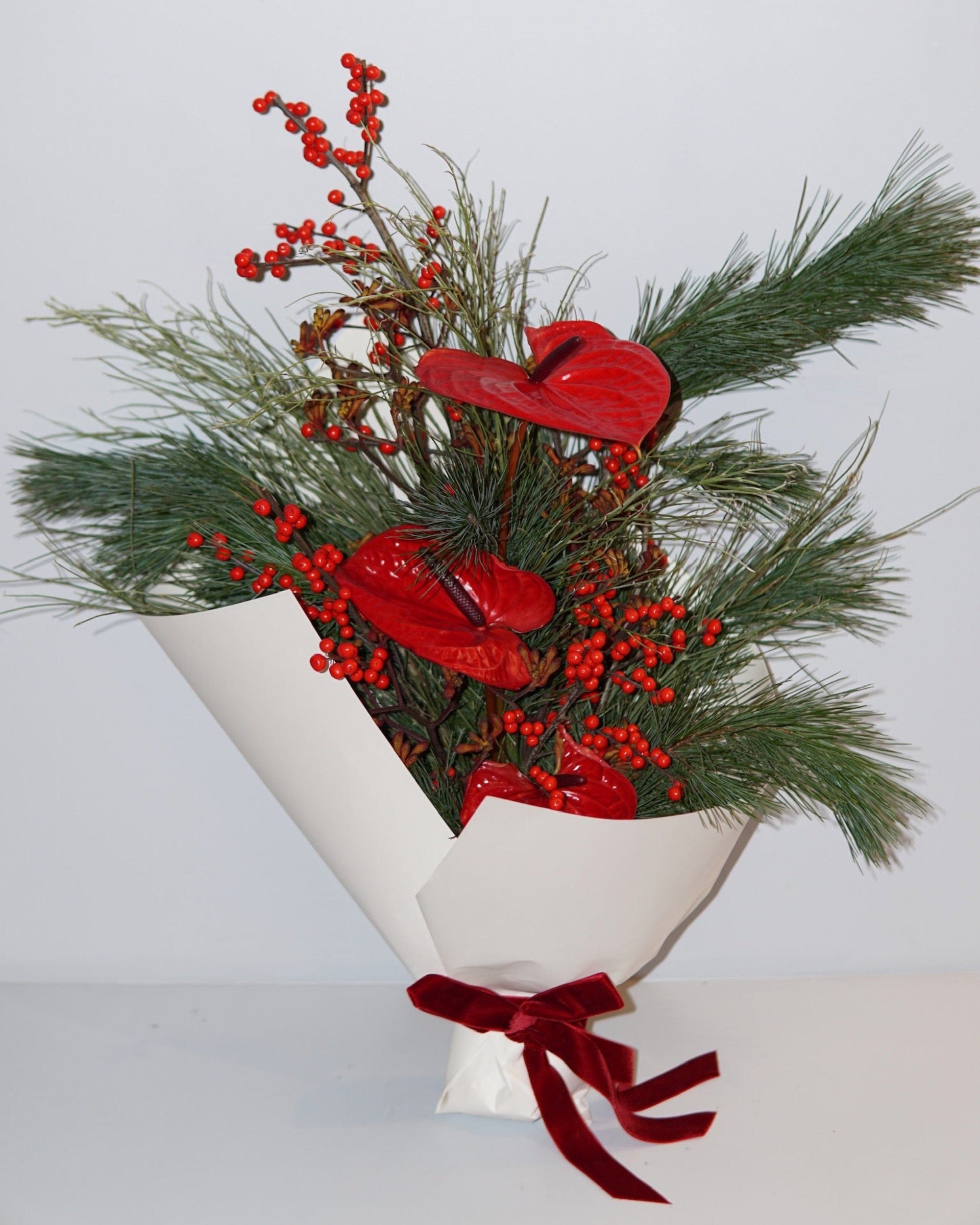 La Bomba Floristry Flowers Classic Holiday Arrangement La Bomba Floristry Vancouver Canada Classic Holiday Arrangement