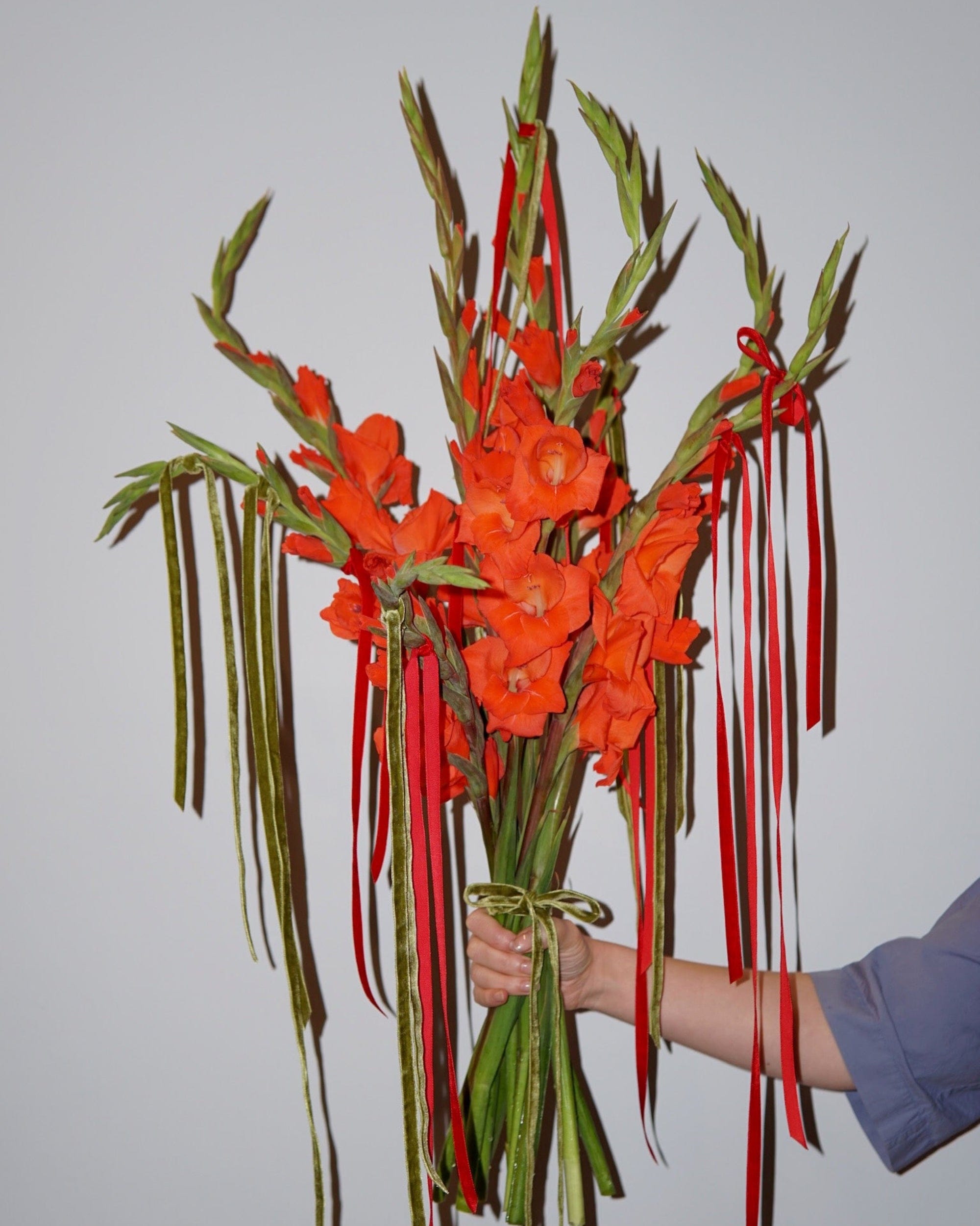La Bomba Floristry Flowers Gladiolus Ribbon Bundle La Bomba Floristry Vancouver Canada Gladiolus Ribbon Bundle