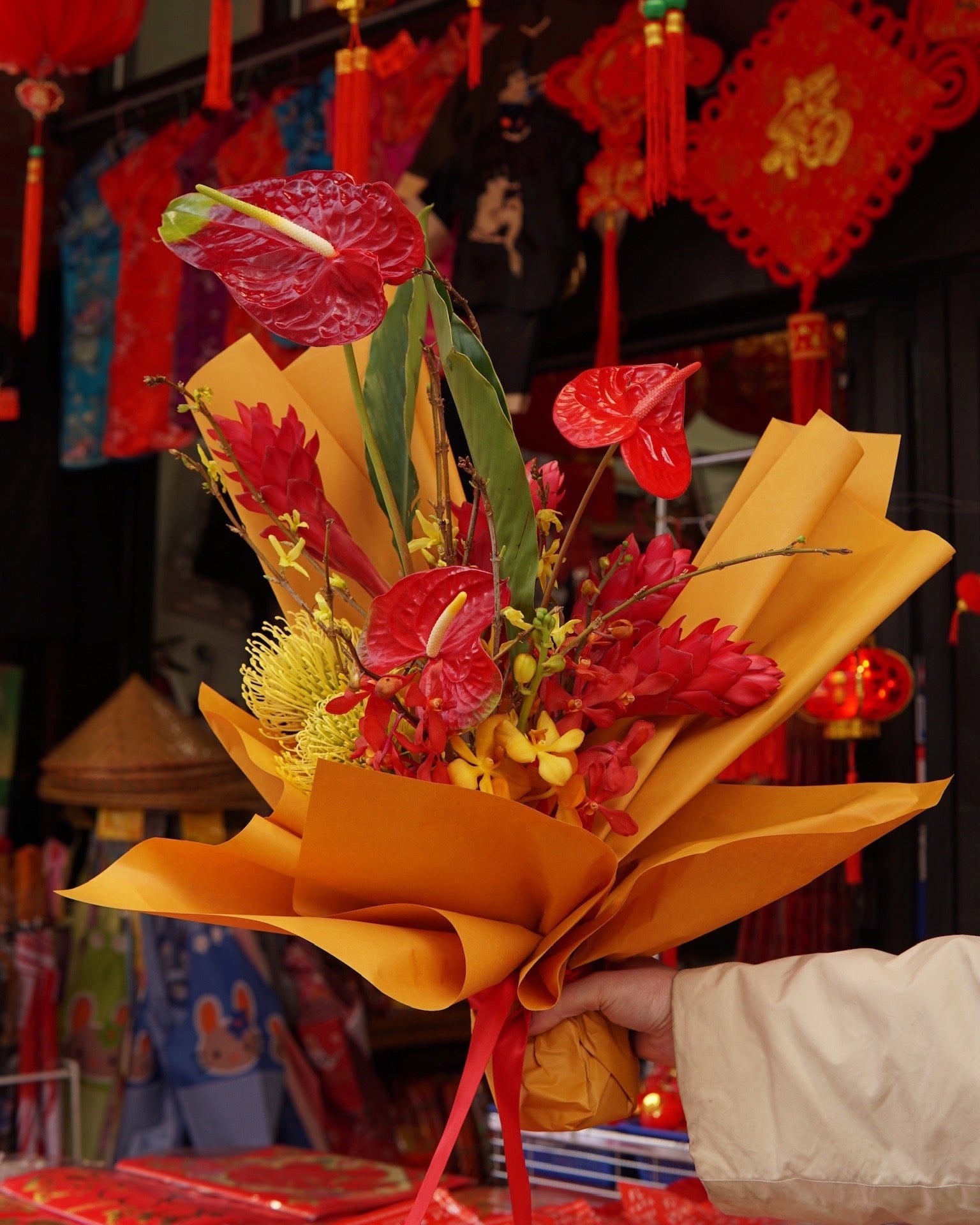 Lunar New Year Floral Arrangement La Bomba Floristry