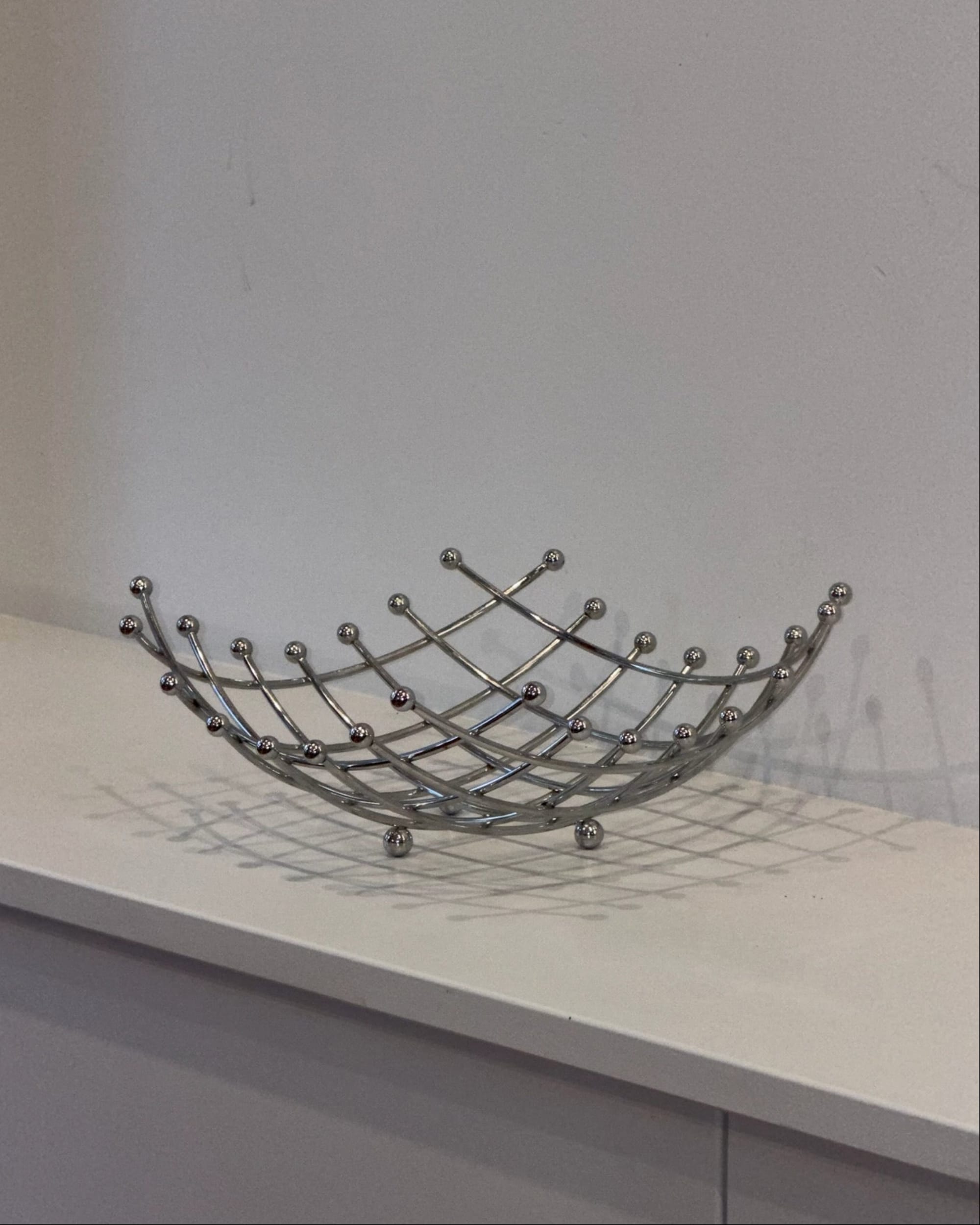 La Bomba Home Decor Found Chrome Wire Bowl La Bomba Floristry Vancouver Canada Found Chrome Wire Bowl