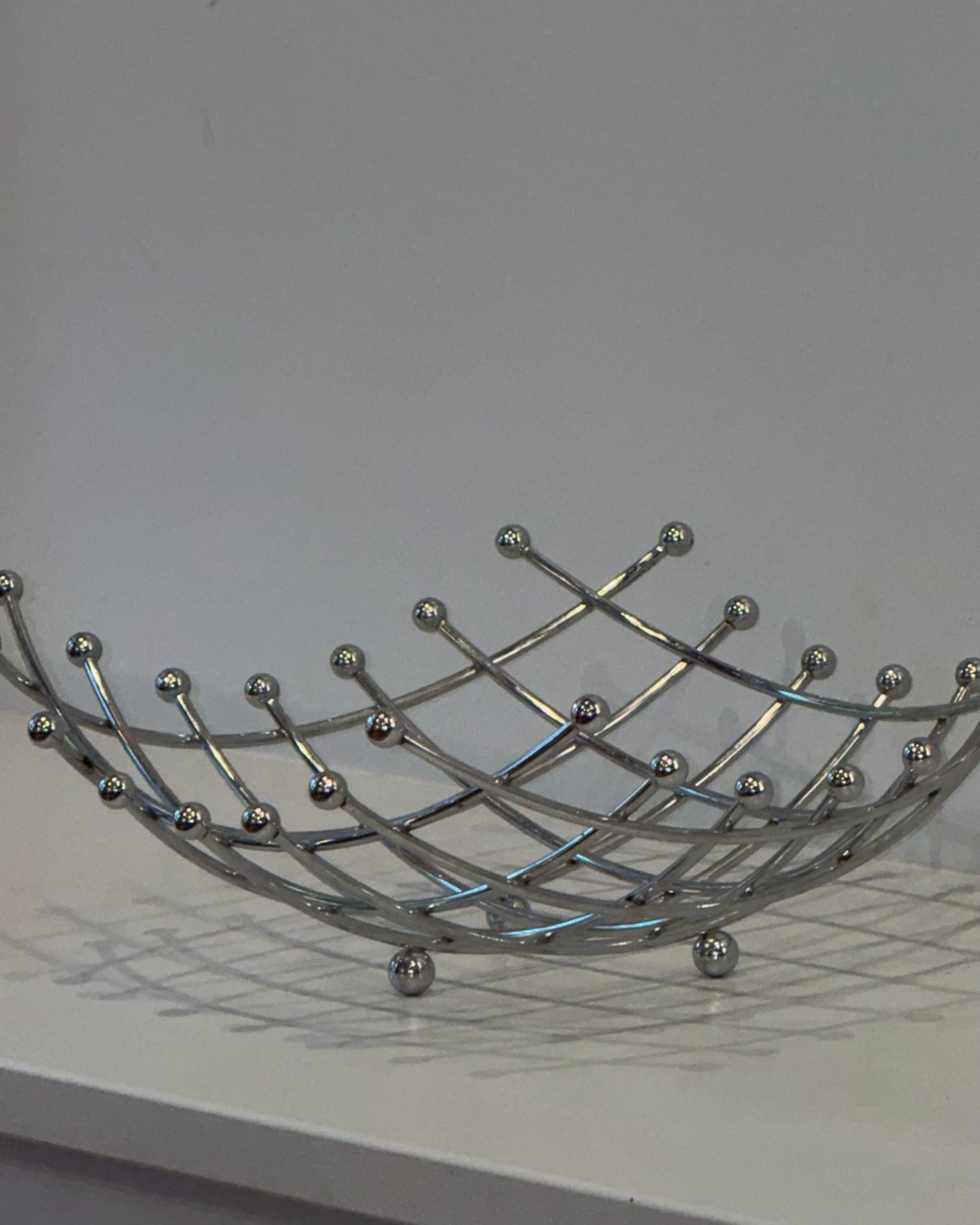 La Bomba Home Decor Found Chrome Wire Bowl La Bomba Floristry Vancouver Canada Found Chrome Wire Bowl