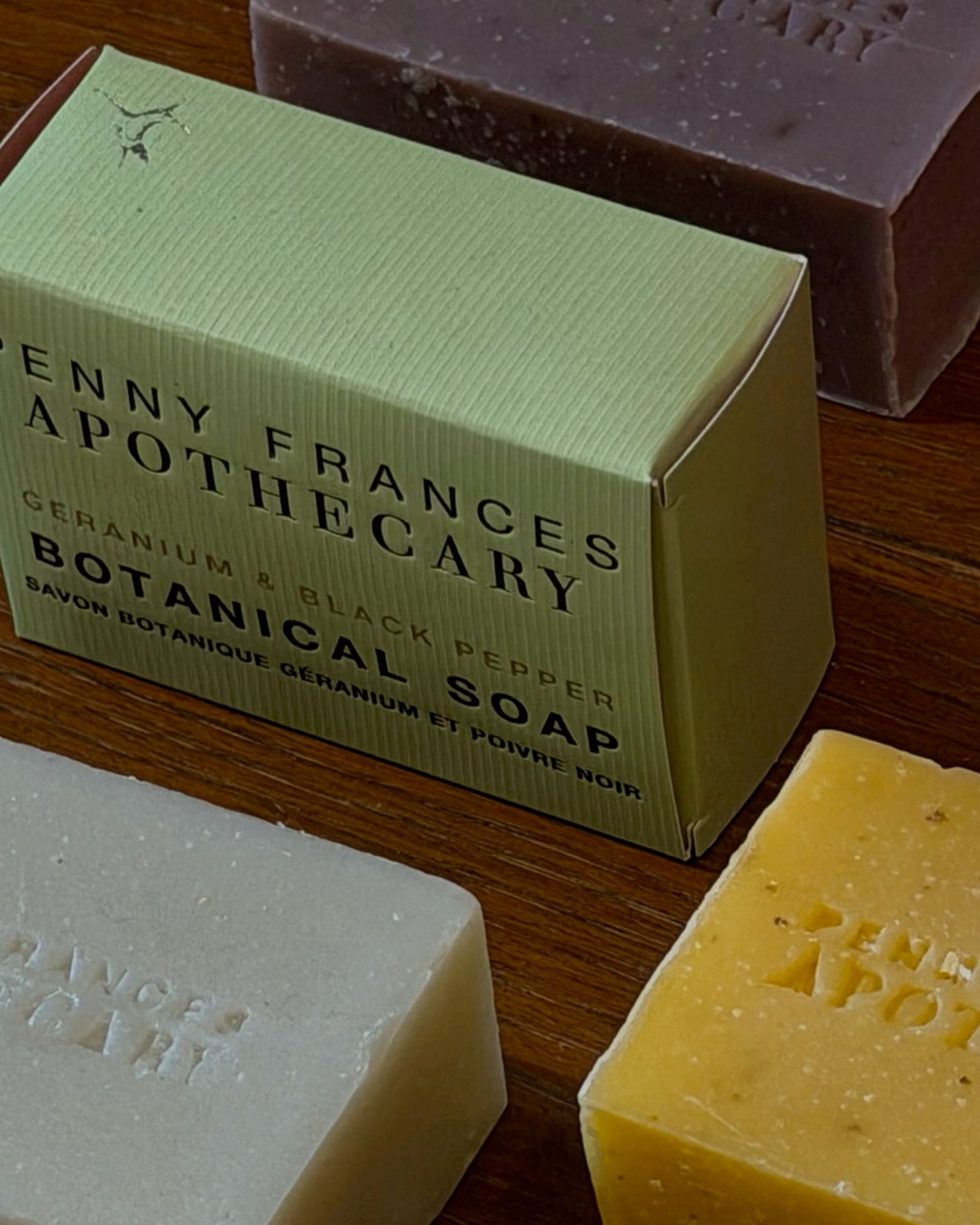 Penny Frances Apothecary Penny Frances Apothecary Botanical Soap Geranium & Black Pepper La Bomba Floristry Vancouver Canada Penny Frances Apothecary Botanical Soap Geranium & Black Pepper