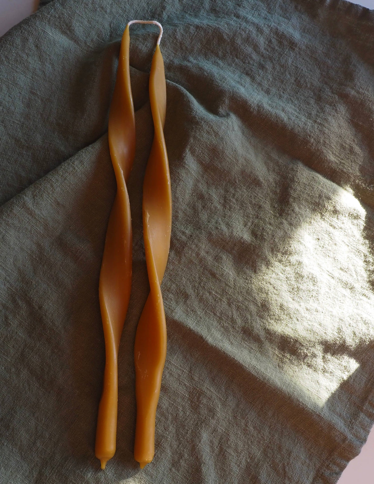 Woven 12” Ribbon taper pair La Bomba Floristry Vancouver Canada 12” Ribbon taper pair